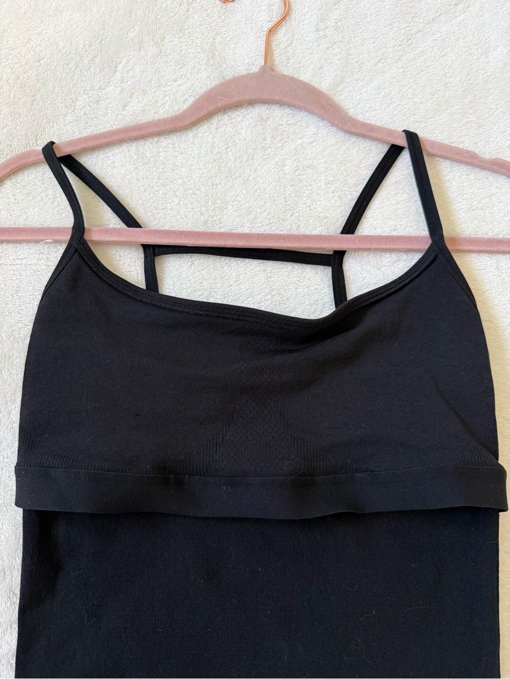 Fabletics 360 Black Seamless Onesie Romper Adjustable Strap Bodysuit - Picture 10 of 10